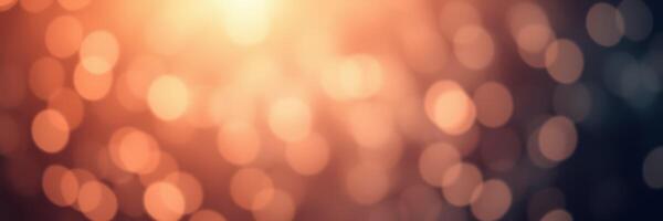 Warm golden bokeh lights create a dreamy atmosphere for celebrations or events in soft focus photo