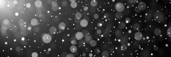 Soft sparkling lights create a magical atmosphere during a nighttime celebration in winter photo