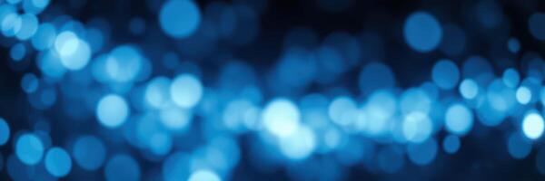 Beautiful blue bokeh lights create a dreamy atmosphere for any creative project or event photo