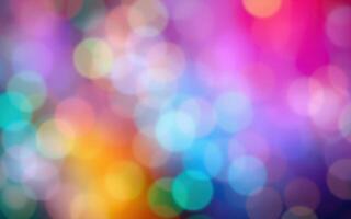 Colorful bokeh background creates a vibrant, dreamy atmosphere ideal for creative projects photo
