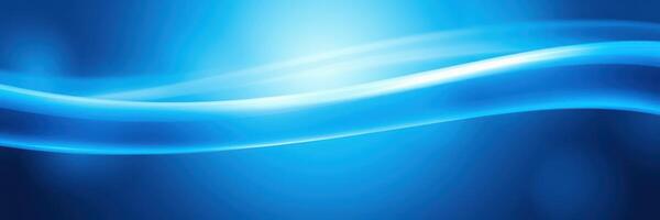 Flowing blue waves creating a soothing abstract background in a tranquil environment photo