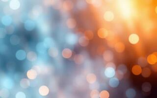 Colorful bokeh background with warm and cool tones creating a dreamy atmosphere for creative projects photo