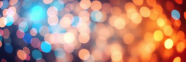Vibrant bokeh lights create a festive atmosphere during a celebration in the evening photo