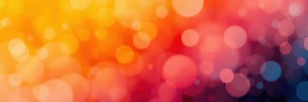 Colorful bokeh background with vibrant shades of orange, pink, and purple creating a dreamy effect photo