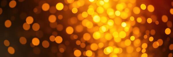 Golden bokeh lights create a warm and festive atmosphere for celebrations and events during evening gatherings in a cozy setting photo