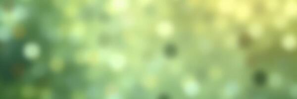 Soft green and yellow bokeh lights create a dreamy atmosphere in a natural setting during daytime photo
