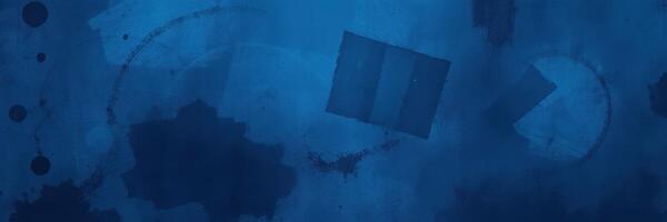 Abstract blue design featuring geometric shapes and textures in a dynamic composition photo