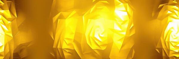 Golden geometric shapes illuminated in warm light create an abstract visual effect photo