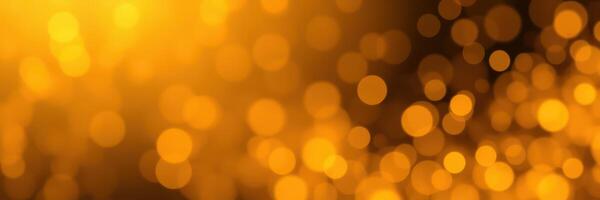 Golden bokeh lights create a warm and enchanting atmosphere during a festive evening celebration photo
