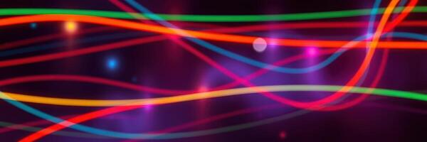 Colorful light trails create a vibrant abstract background full of energy and motion photo