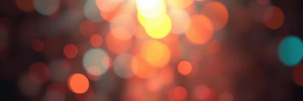 Colorful bokeh lights create a festive atmosphere during a vibrant evening celebration in the city photo
