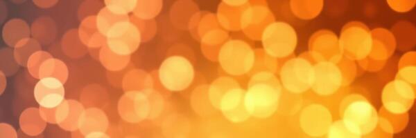 Beautiful bokeh effect with warm orange and yellow tones creating a vibrant atmosphere during evening events photo