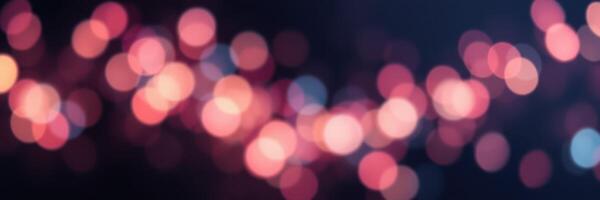 Colorful bokeh lights create a vibrant atmosphere in a nighttime setting photo