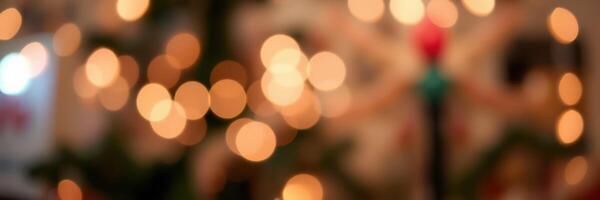 Twinkling lights create a warm and inviting atmosphere for a festive celebration during the holiday season photo