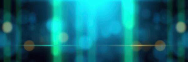 Abstract digital background with glowing blue and green stripes creating a futuristic atmosphere and depth perception photo