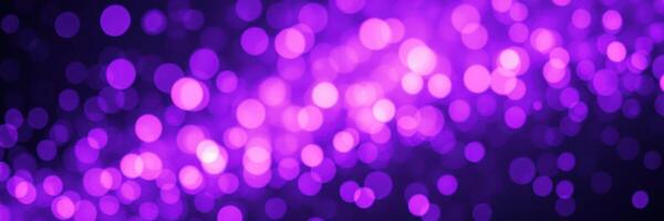 Purple sparkling lights create a vibrant and enchanting atmosphere during a festive evening celebration photo