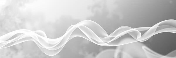 Ethereal white smoke gently swirls against a blurred gray background creating a dreamy atmosphere photo