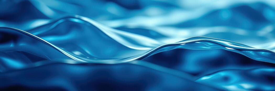 Visual depiction of flowing water in shades of blue, highlighting texture and movement photo