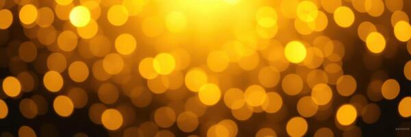 Golden bokeh lights create a magical atmosphere, enhancing festive celebrations during nighttime events and gatherings photo