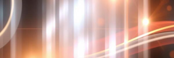 Bright abstract light patterns create a dynamic display in a vibrant setting during the evening hours photo