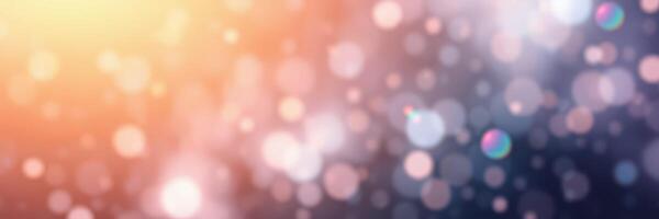 Colorful bokeh lights create a dreamy atmosphere in a dimly lit setting photo