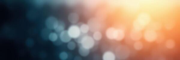 Beautiful bokeh effect with warm light creating a serene gradient effect in the background photo