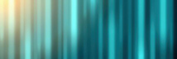 Vibrant abstract pattern with gradient stripes in shades of blue and aqua illuminated by warm light photo