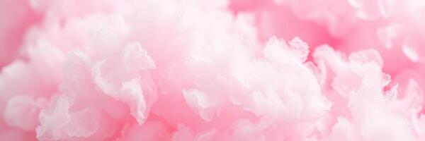 Soft clouds of candy floss create a whimsical atmosphere at the fair during a sunny afternoon in spring photo