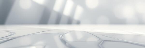 Abstract design showcasing smooth shapes and subtle gradients in a bright environment photo