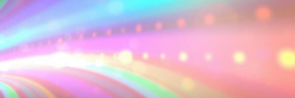Colorful light streaks create a vibrant atmosphere in a modern creative space during an art exhibition photo