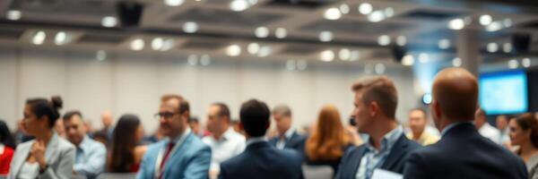 Networking event brings together professionals in discussion and collaboration at a conference venue during the day photo