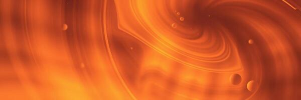 Abstract swirling patterns in warm orange tones create a captivating visual experience at sunset photo