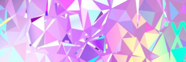 Colorful geometric pattern featuring vibrant purple and pastel shades in a modern abstract design photo
