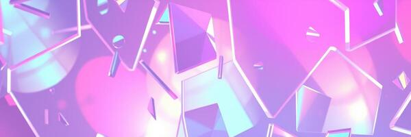 Colorful abstract shapes create a vibrant background with soft lighting and geometric patterns photo