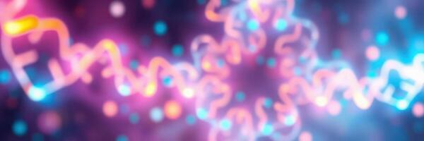 Colorful abstract pattern with bright lights and swirls creating a vibrant atmosphere during an evening event photo
