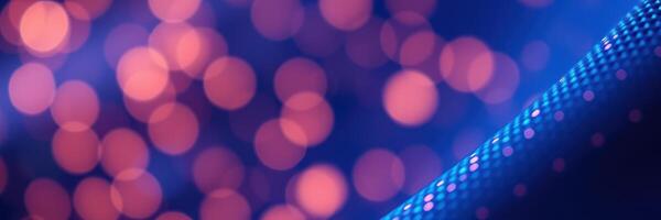 Colorful bokeh lights create a vibrant atmosphere for a celebration or event in the evening photo