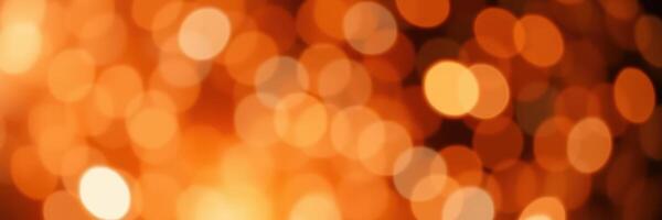 Warm glowing bokeh lights create a cozy atmosphere at an evening gathering photo