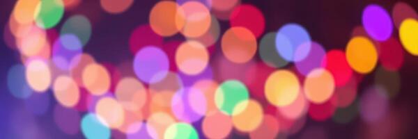 Colorful blurred lights create a festive atmosphere during a celebration at a local event photo