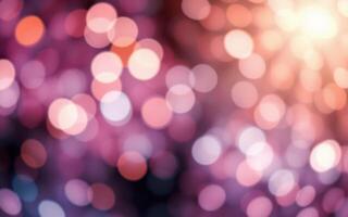 Colorful bokeh lights create a festive atmosphere during a celebration in the evening photo