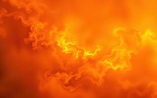 Bright orange abstract background with swirling patterns evoking warmth and energy photo