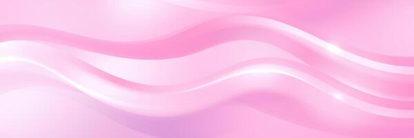 Abstract pink wave design with smooth curves and soft gradients in a vibrant color palette photo