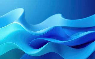 Dynamic blue wave patterns create a serene underwater atmosphere in a tranquil setting photo