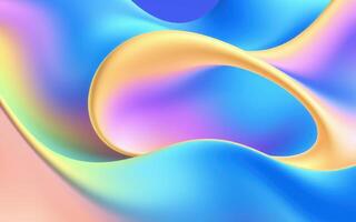 Colorful abstract wave patterns create a vibrant visual experience in a digital art piece photo