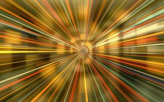 Dynamic burst of light and color in an urban subway environment during rush hour photo