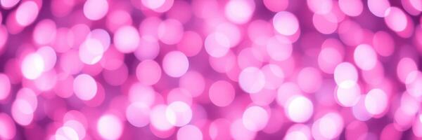 Bright pink bokeh lights create a festive atmosphere for celebrations and joyful moments photo