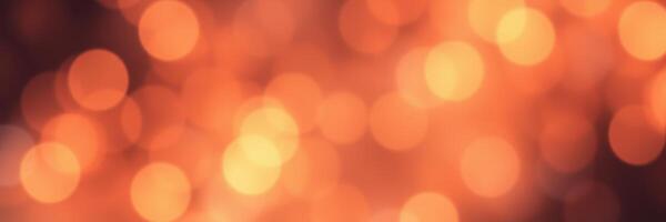 Bright orange bokeh lights create a warm atmosphere during an evening gathering photo