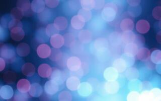 Colorful bokeh lights create a dreamy atmosphere in a nighttime setting with soft blue and purple tones photo