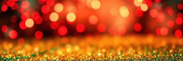 Vibrant bokeh lights create a festive atmosphere of celebration during a night event photo