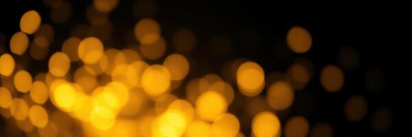 Warm golden lights create a magical ambiance during a cozy evening gathering in a dark setting photo