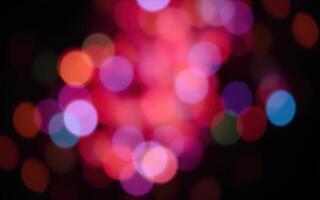Colorful bokeh lights create a vibrant atmosphere during a festive celebration at night photo